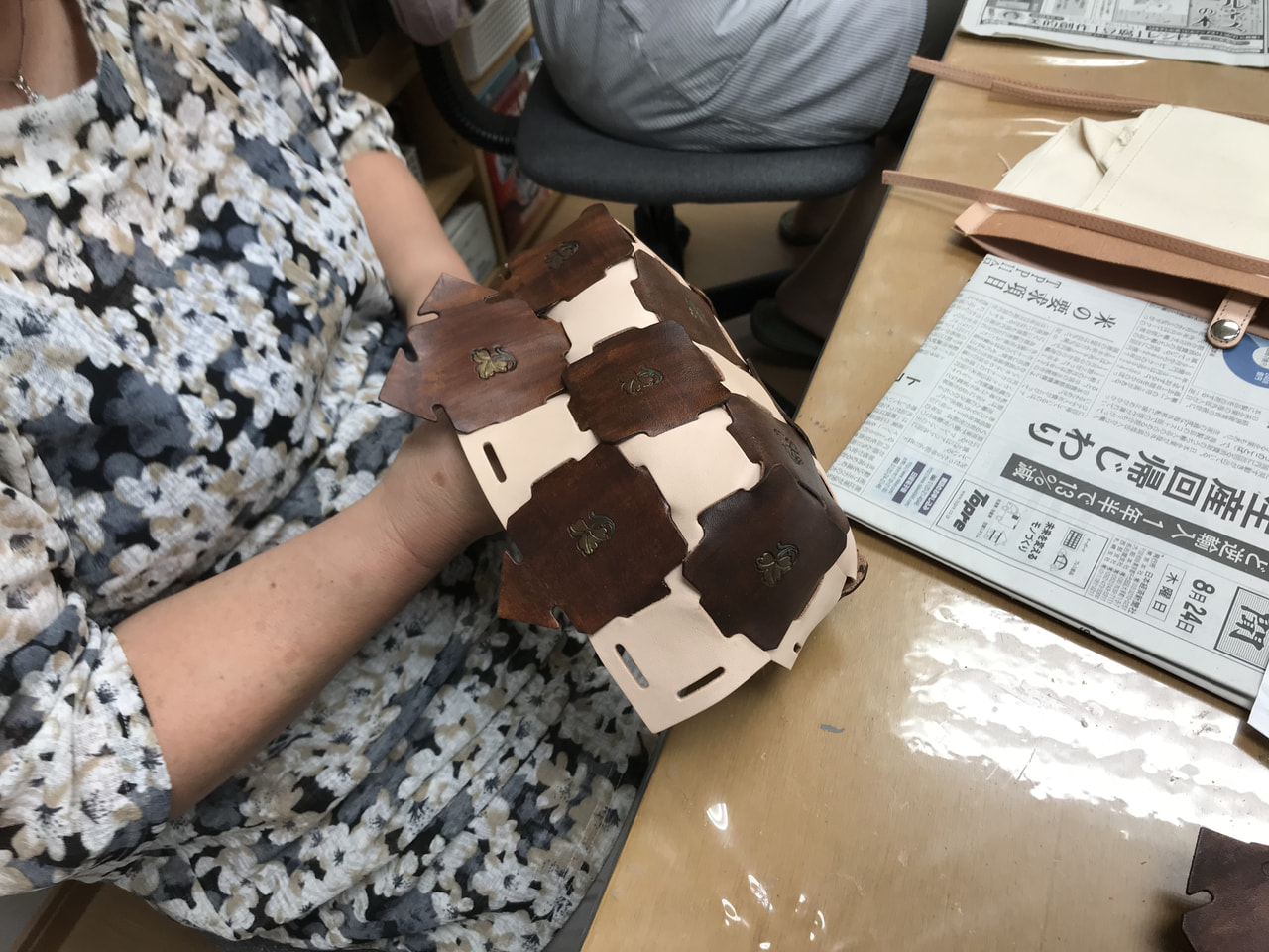 レザークラフト 教室 日曜クラス8月1回目