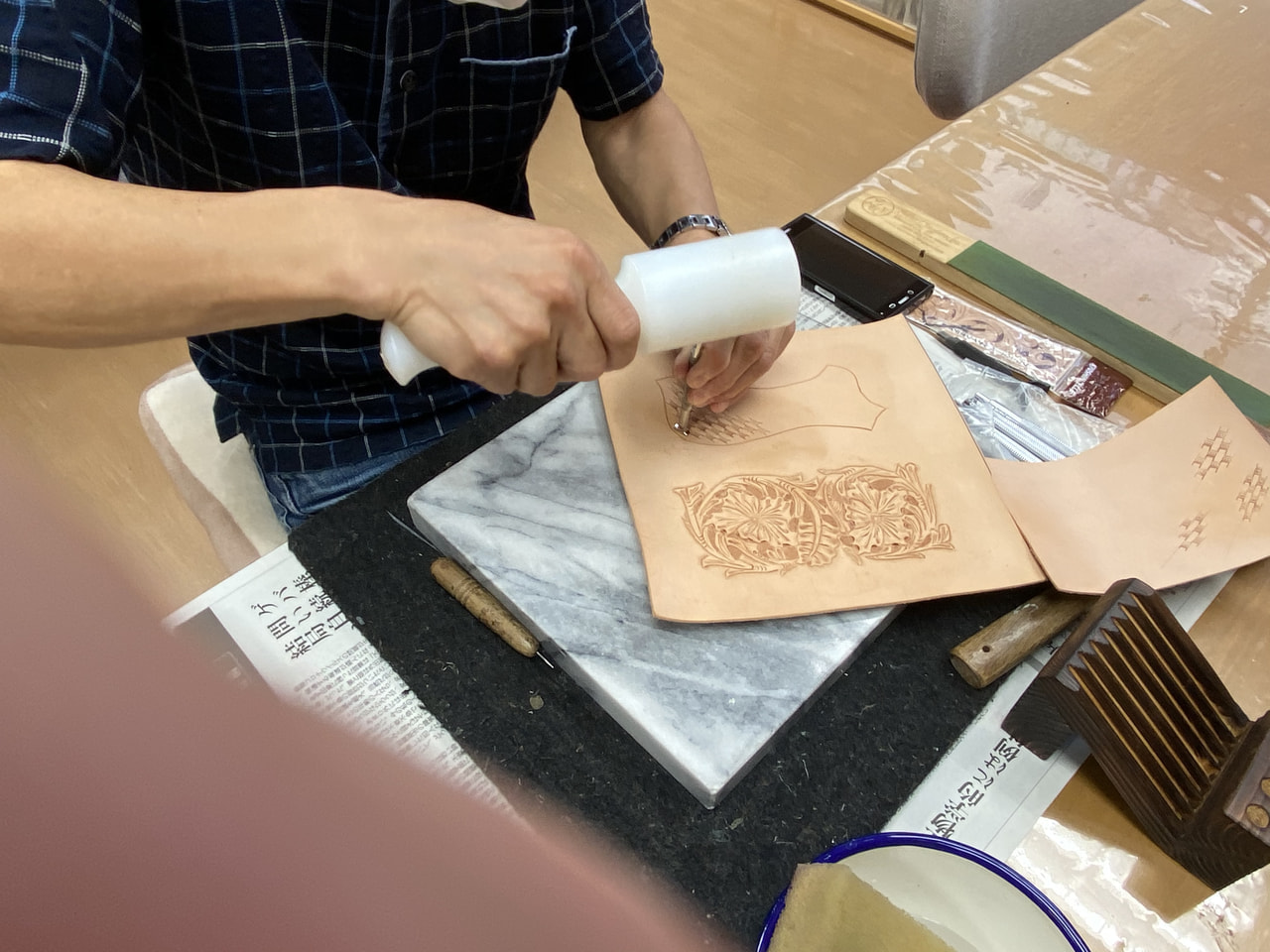 レザークラフト教室　第3日曜クラス