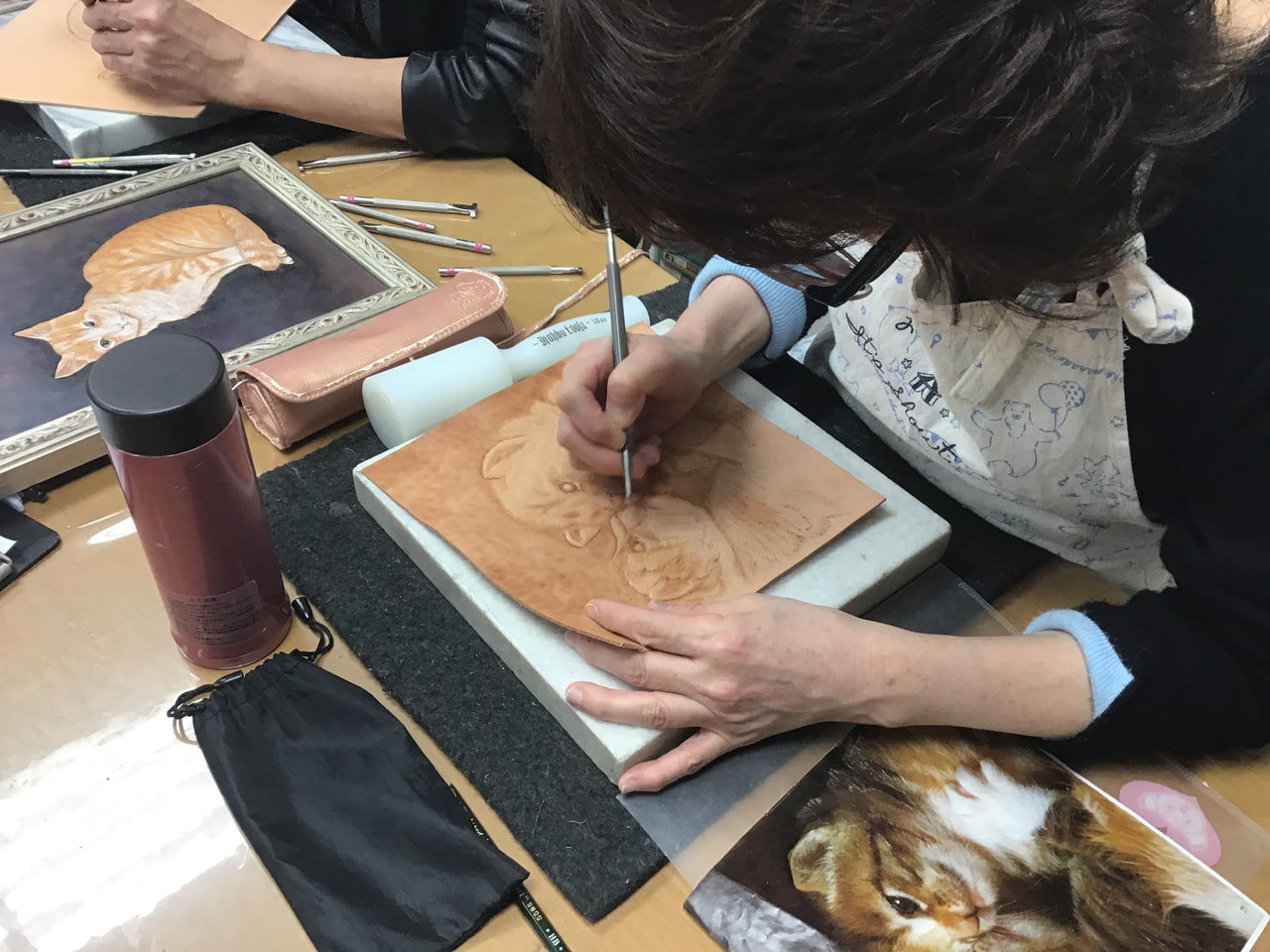 レザークラフト教室　日曜クラス３月第１回