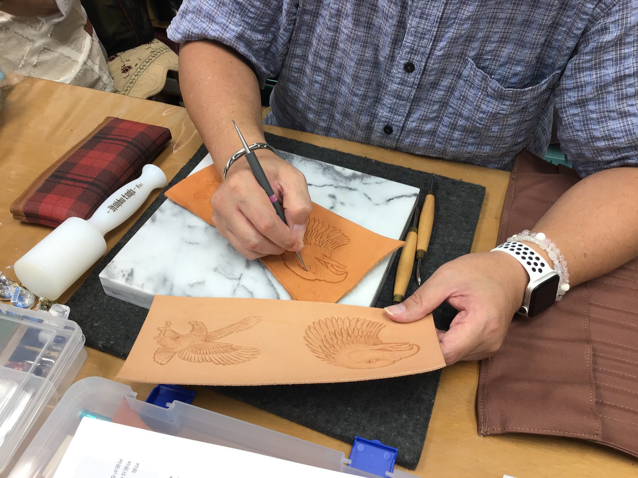 レザークラフト教室　木曜クラス