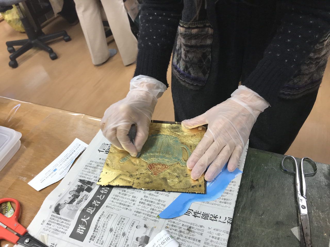 レザークラフト教室　月曜クラス1月1回目