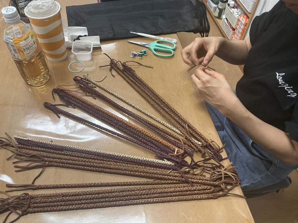 革編み　レザークラフト教室　革工芸教室