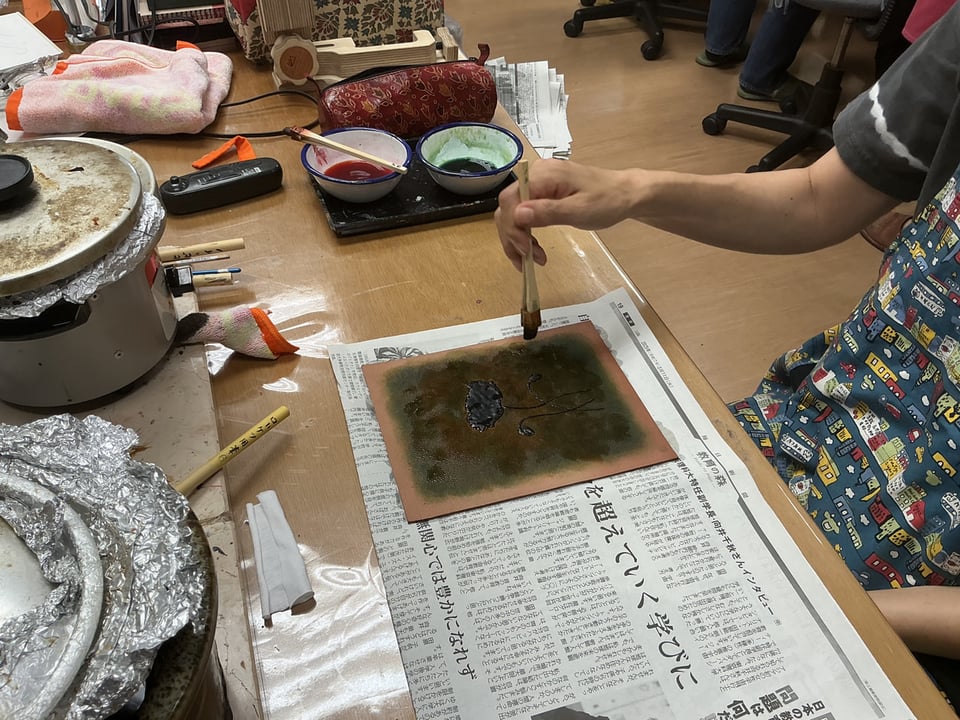 革ろうけつ染　レザークラフト教室　革工芸教室