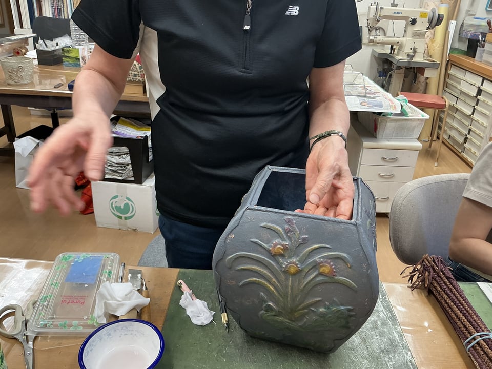 革立体造形　レザークラフト教室　革工芸教室