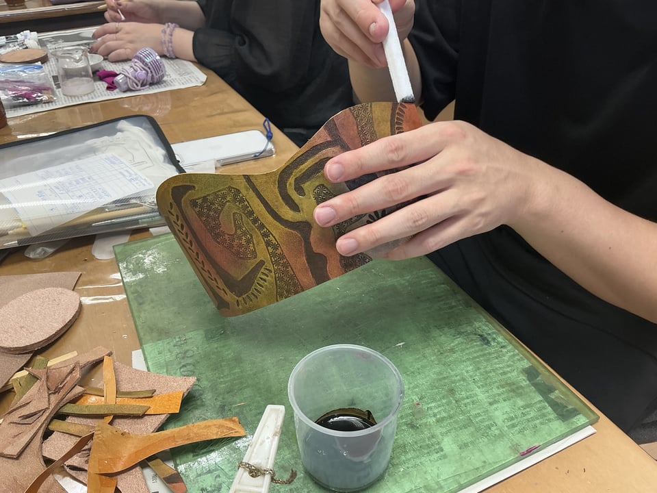 モデリング　レザークラフト教室　革工芸教室