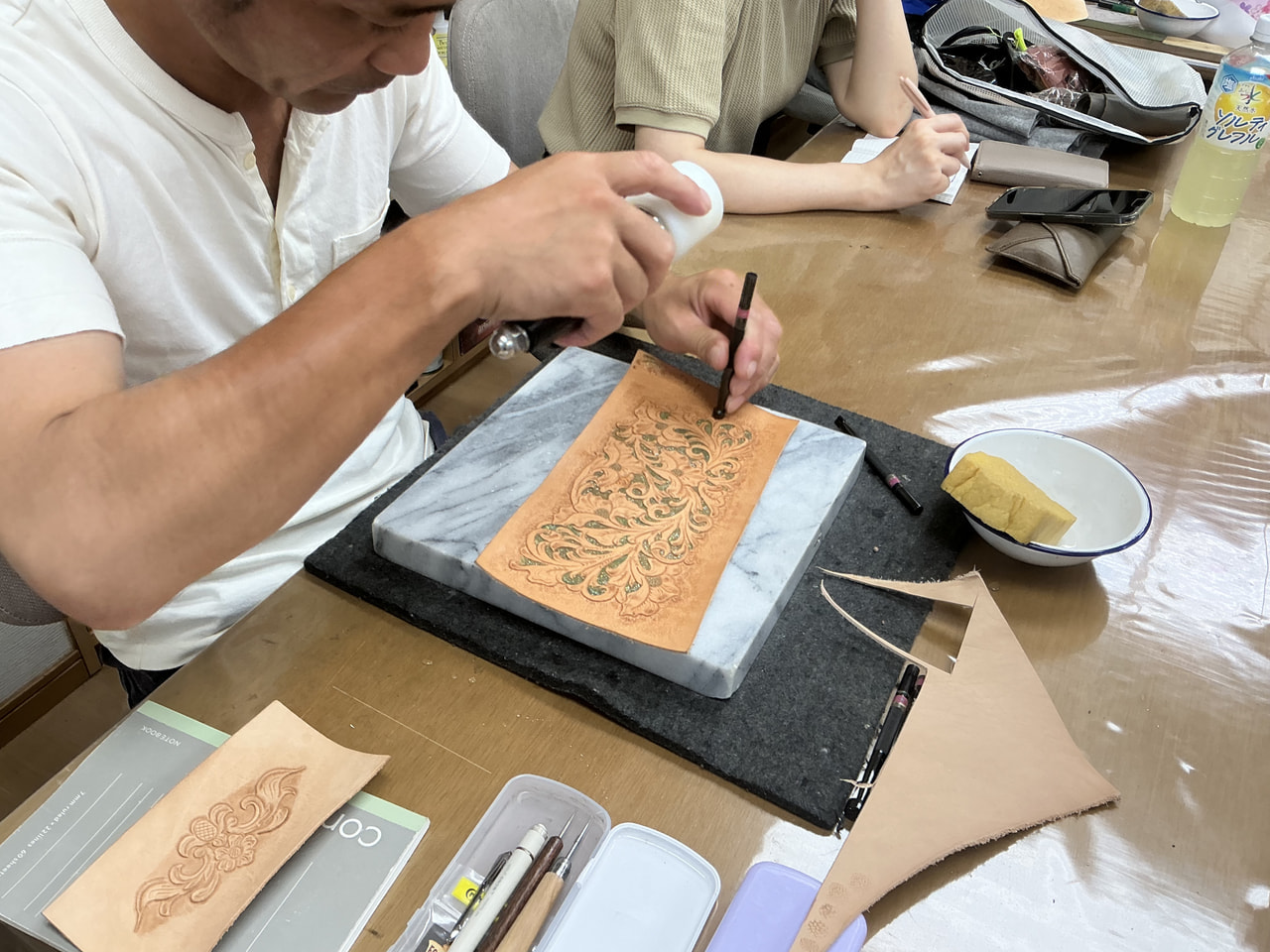 レザークラフト教室　日曜クラス　8月１回目