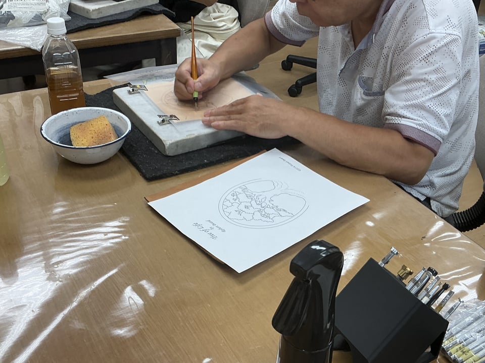 フィギュアカービング　レザークラフト教室　革工芸教室