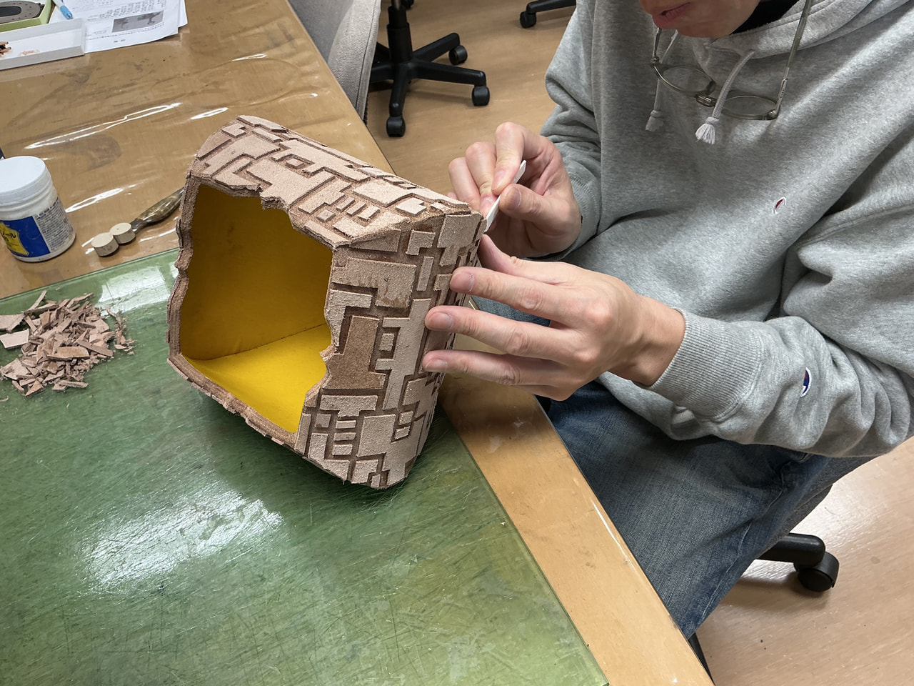 レザークラフト教室　日曜クラス　12月３回目