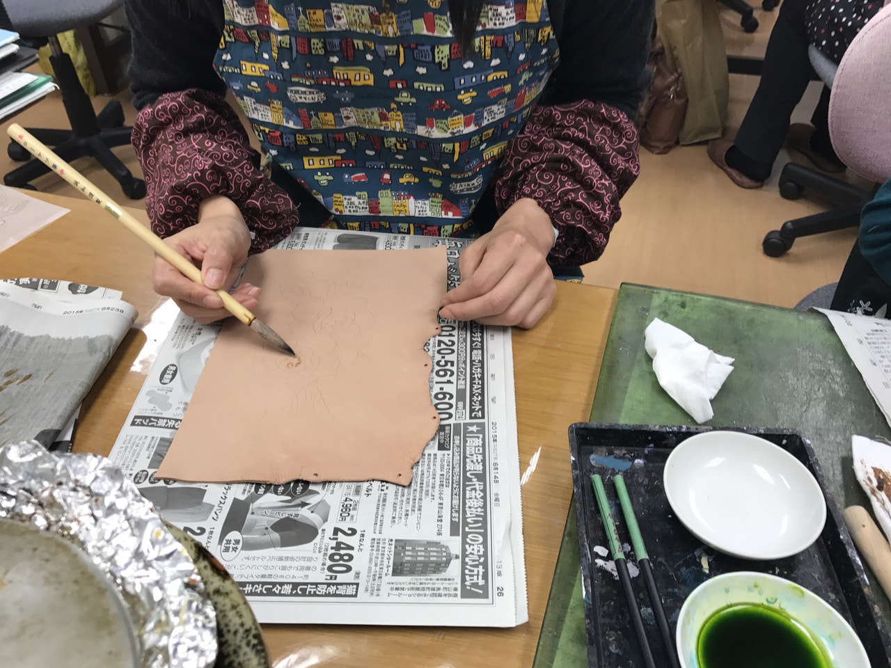 レザークラフト教室　２月第３日曜クラス