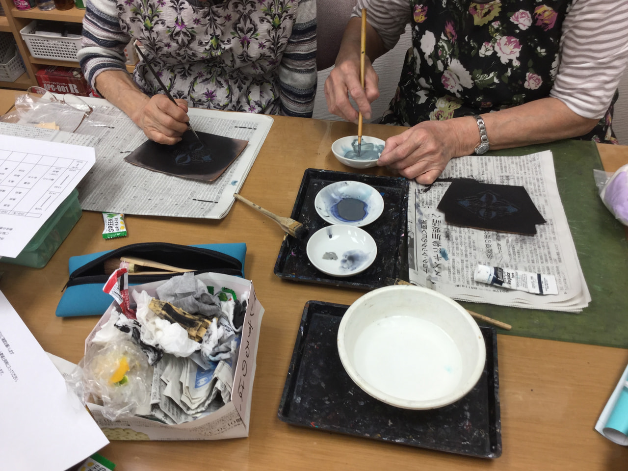 レザークラフト教室　木曜クラス10月１回目