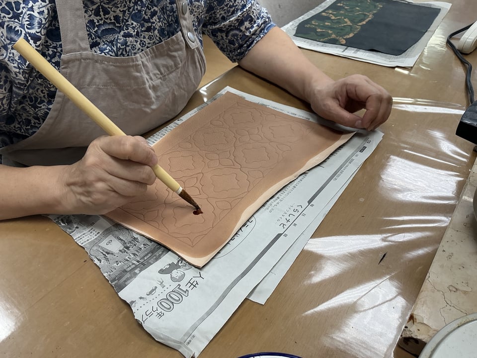 ろうけつ染　レザークラフト教室　革工芸教室