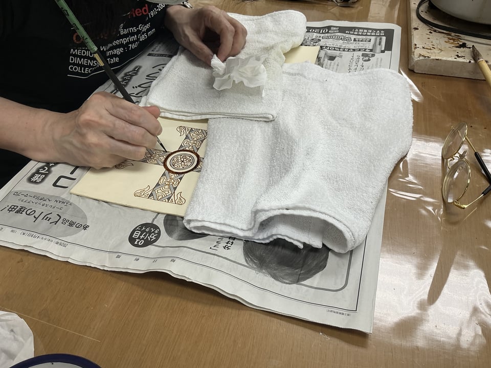 ろうけつ染　レザークラフト教室　革工芸教室