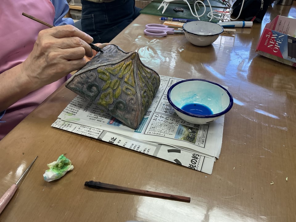 革立体造形　レザークラフト教室　革工芸教室