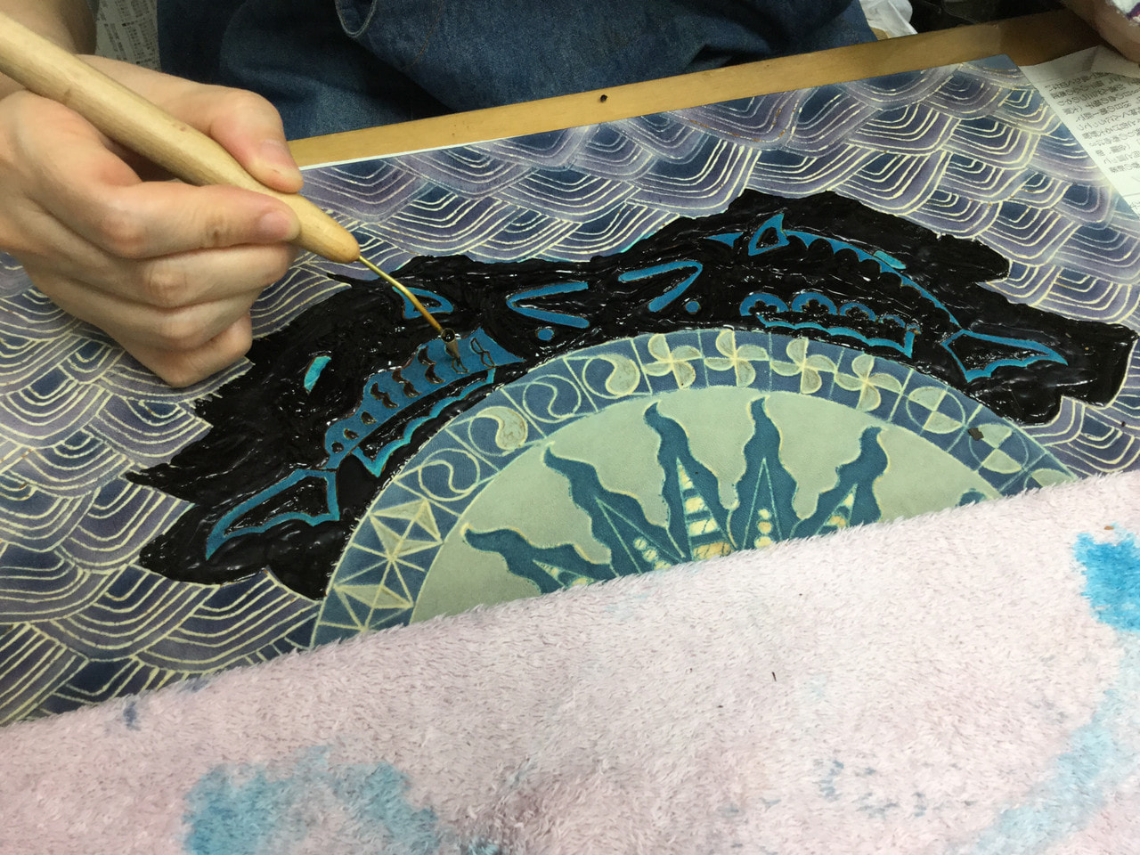 2017年 1月 ロウケツ染めクラス