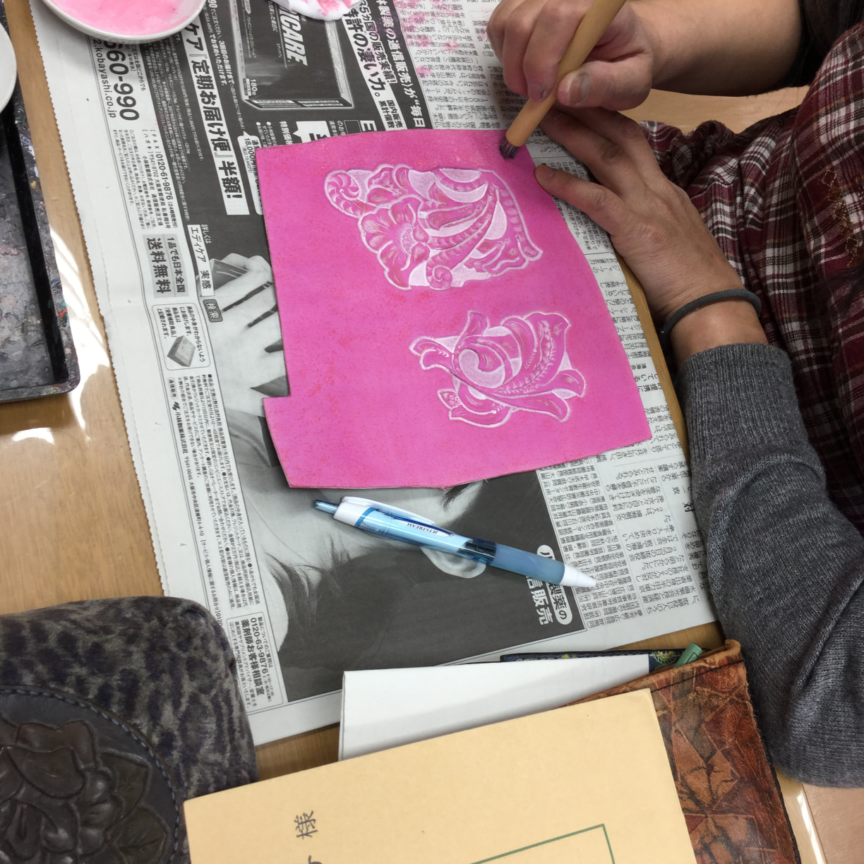 レザークラフト教室・2月木曜クラス1回目