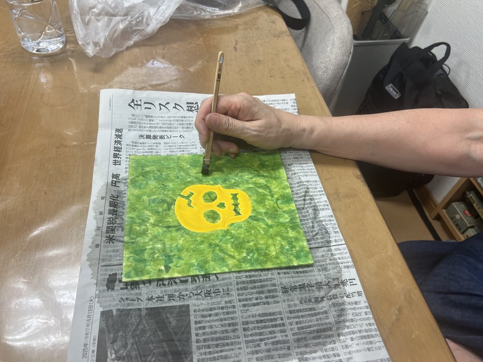 ろうけつ染　レザークラフト教室　革工芸教室
