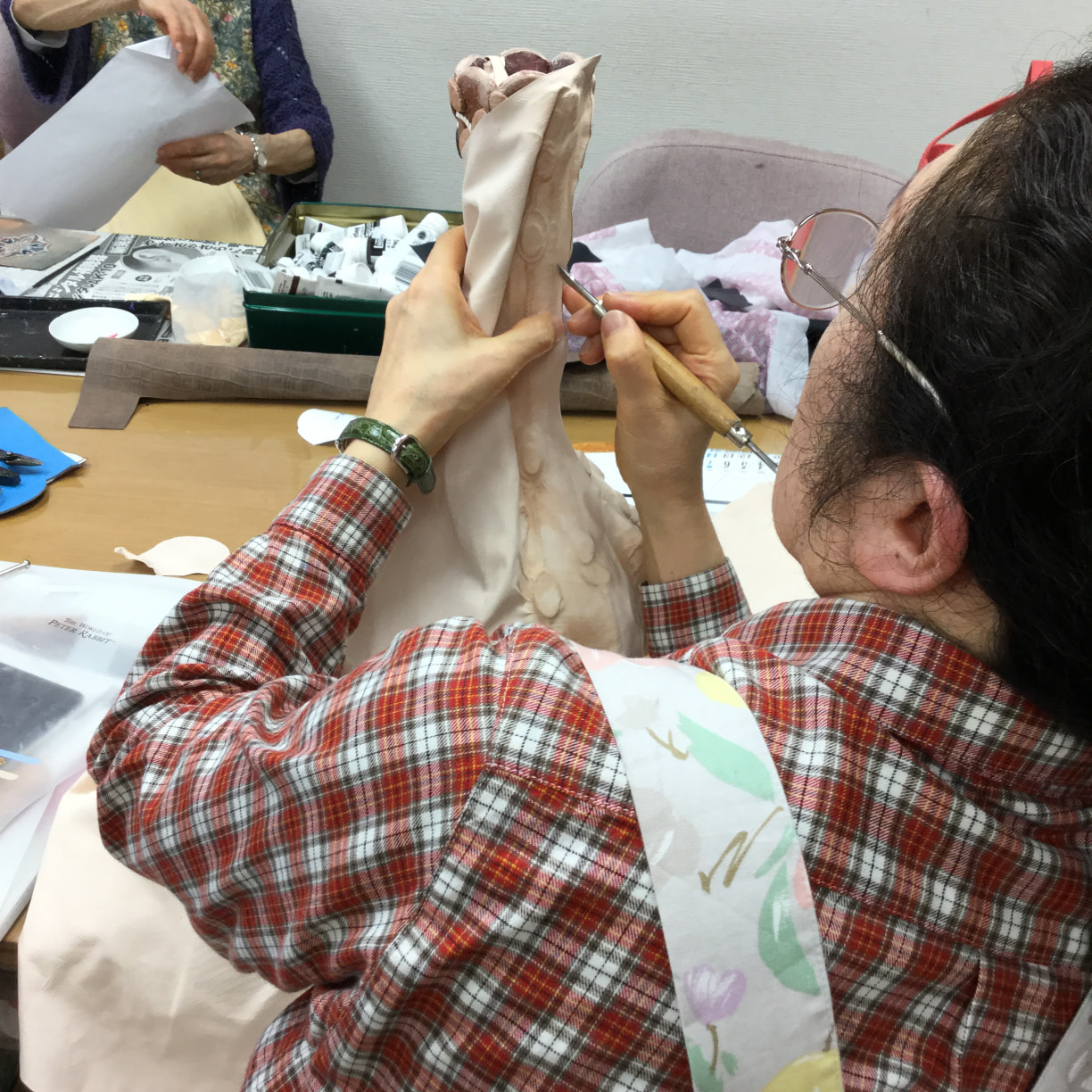 レザークラフト教室　木曜クラス5月１回目