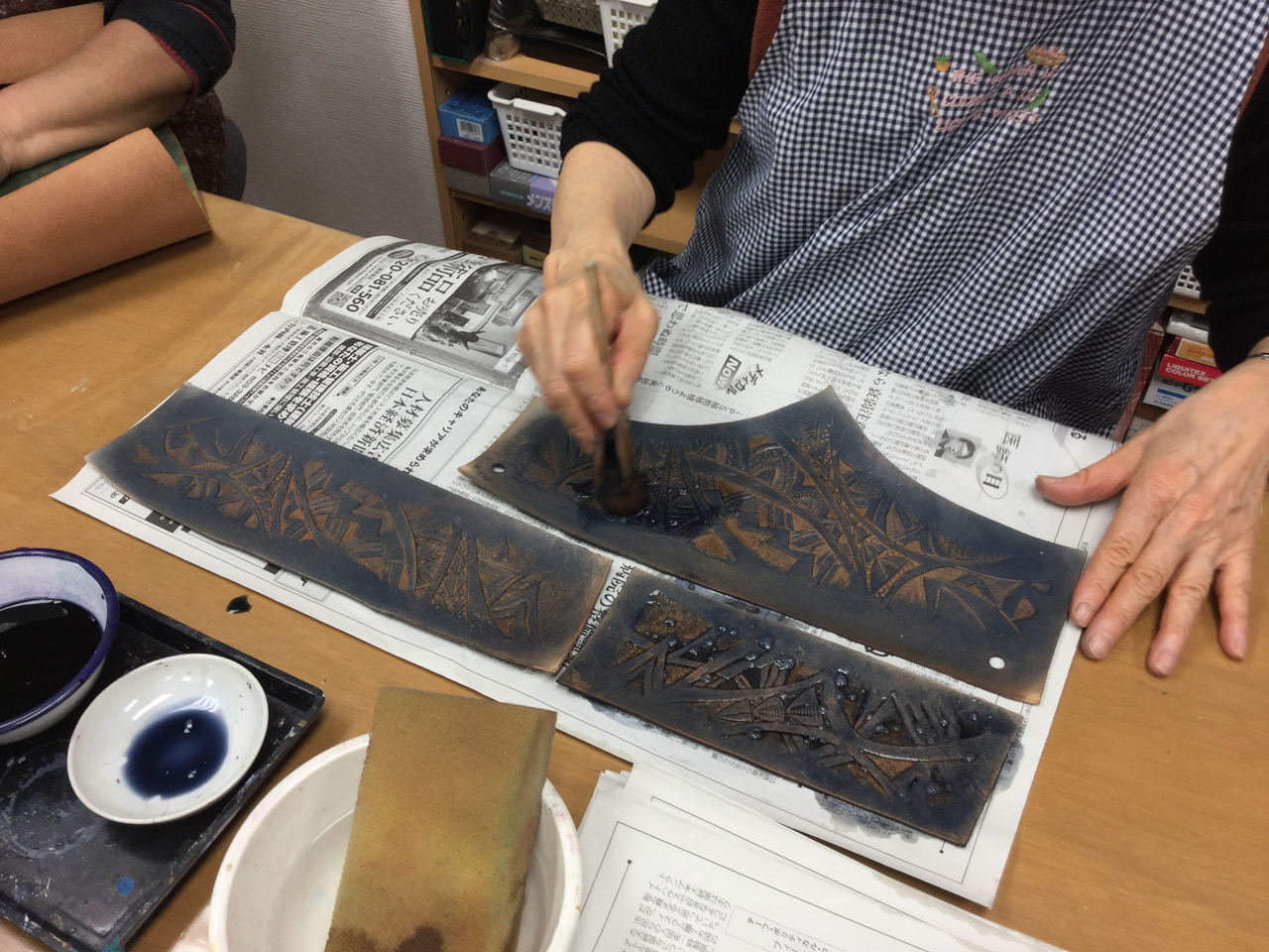 レザークラフト教室　水曜クラス１月２回目