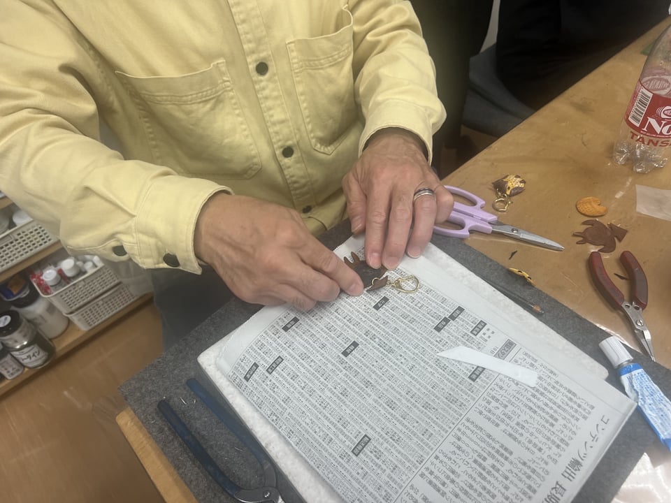 体験受講　レザークラフト教室　革工芸教室