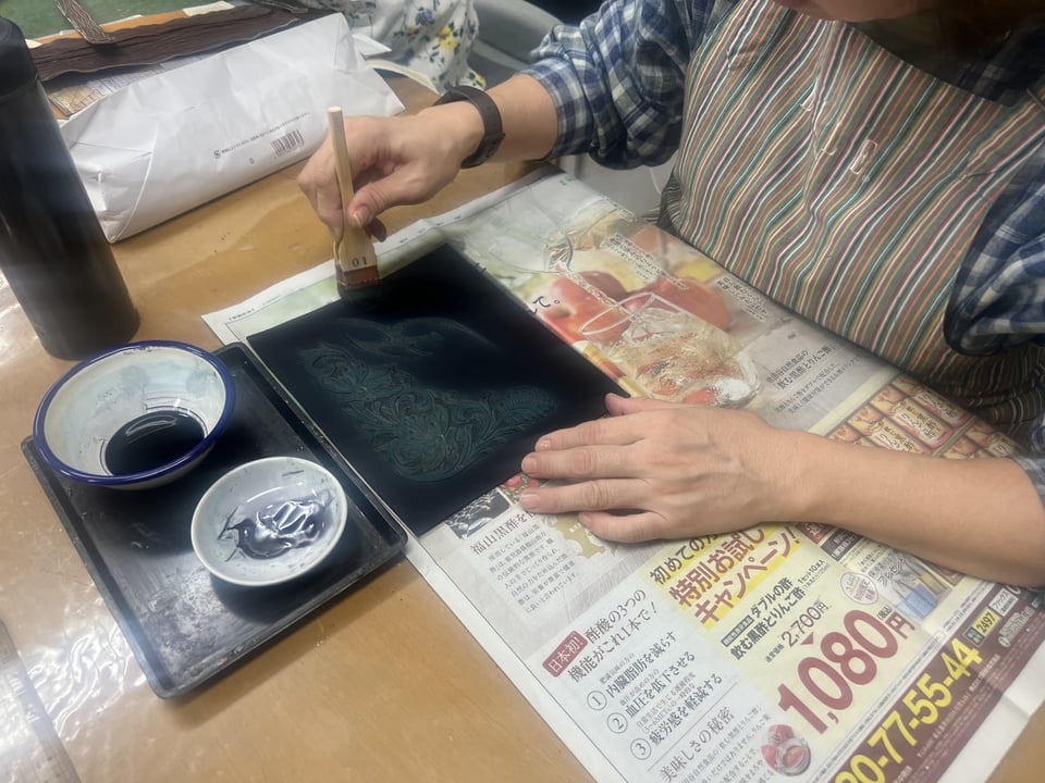 革染色　レザークラフト教室　革工芸教室