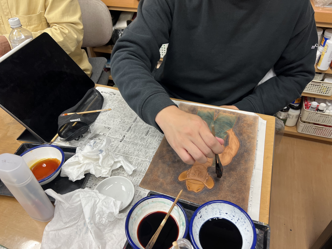 レザークラフト教室　日曜クラス　11月２回目回目