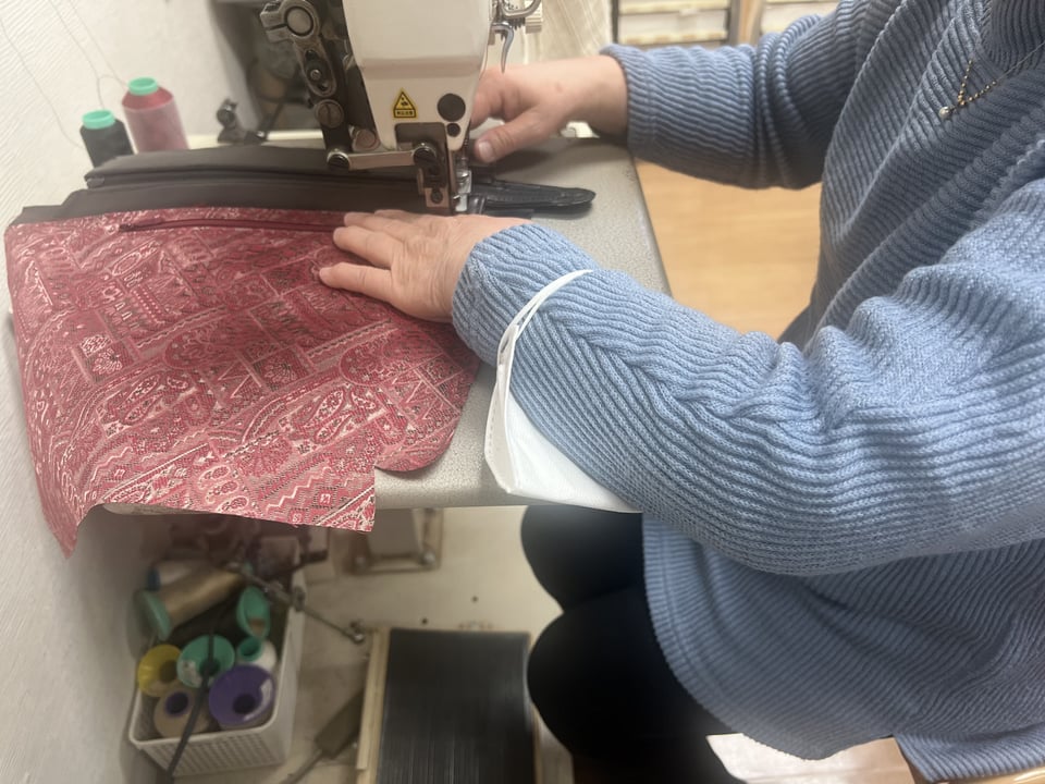 バッグ仕立て　レザークラフト教室　革工芸教室