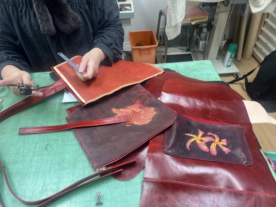 リュック仕立て　レザークラフト教室　革工芸教室
