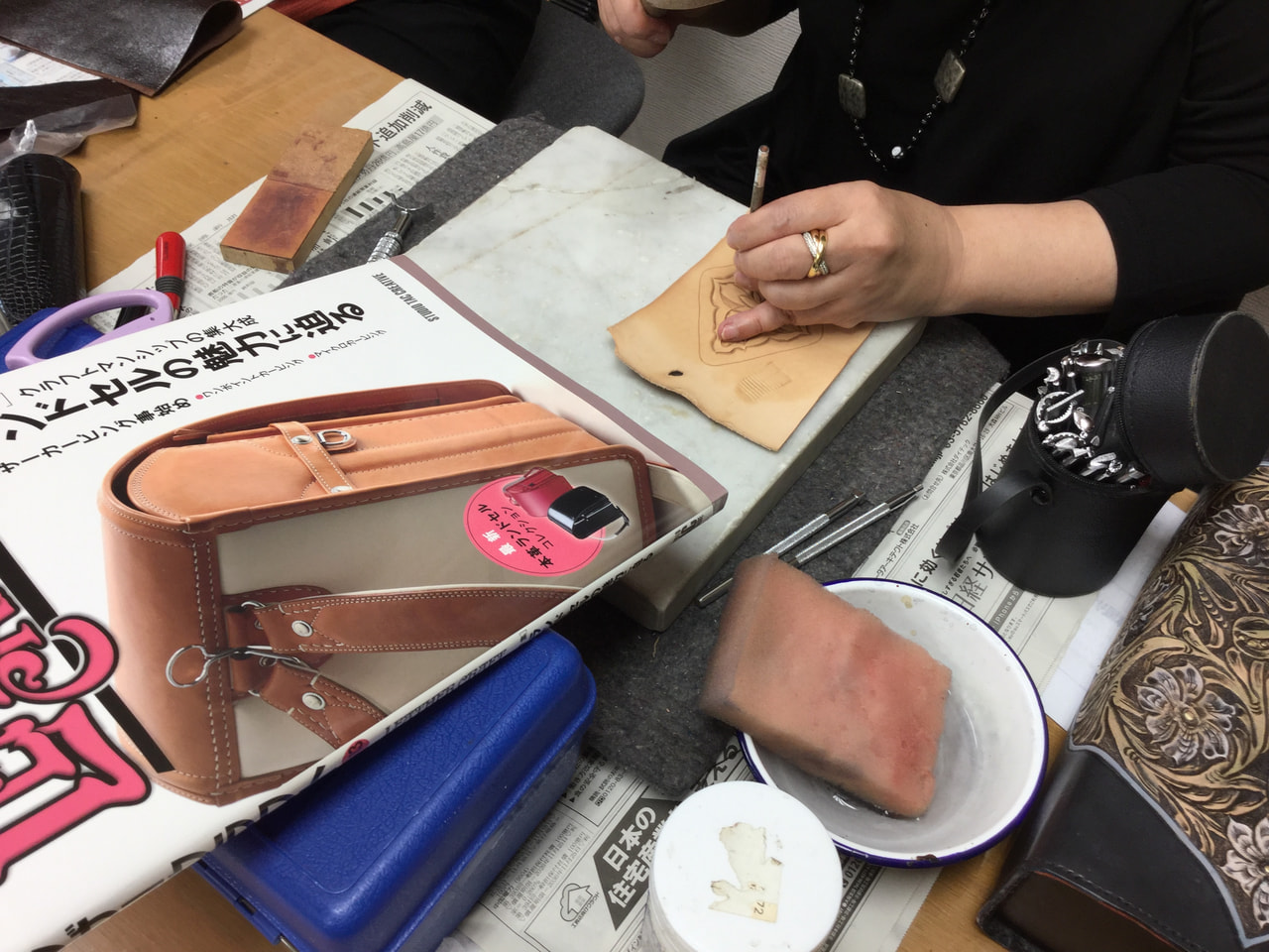 レザークラフト教室　７月第１日曜クラス