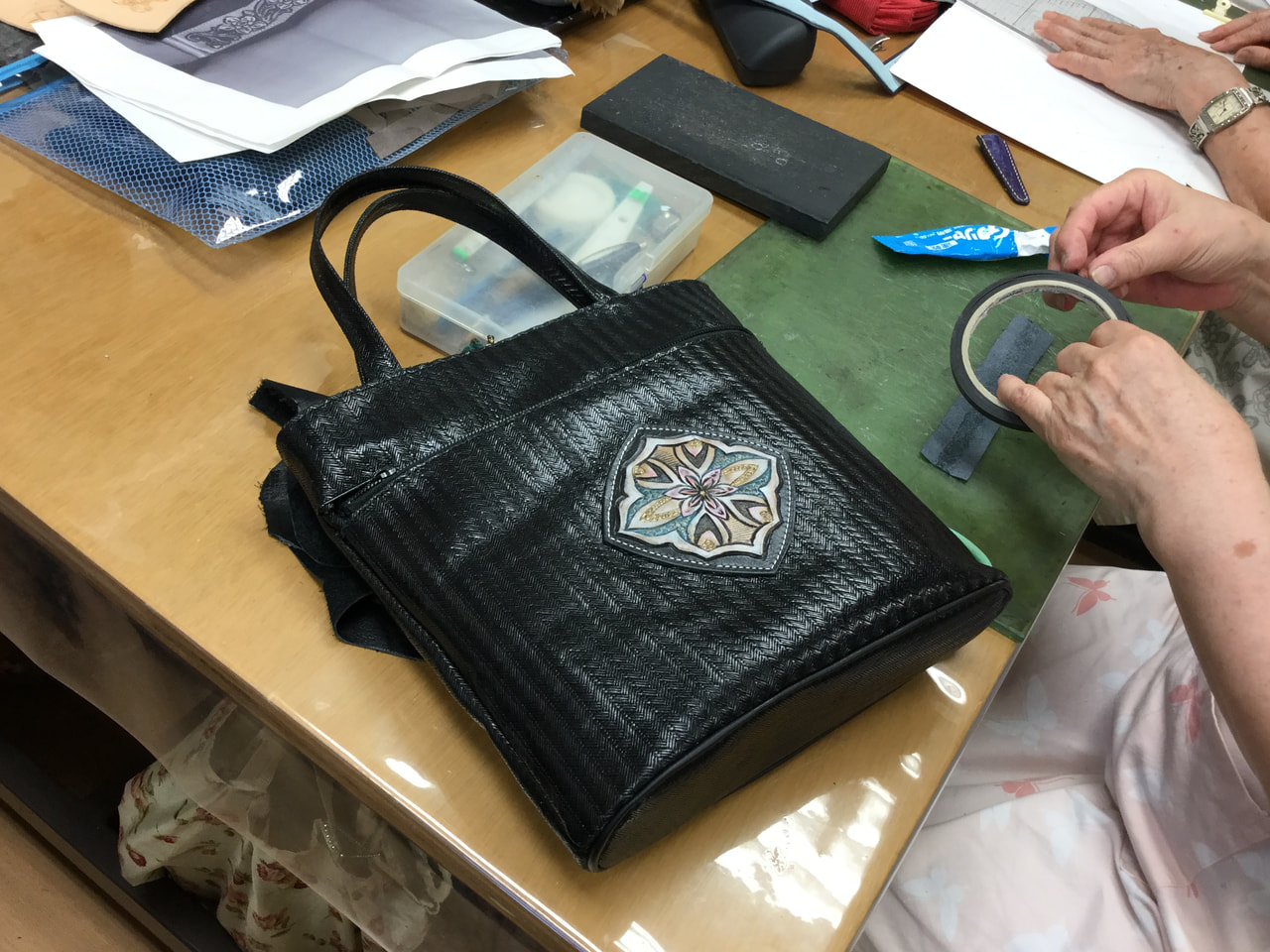 レザークラフト教室　７月水曜クラス１回目