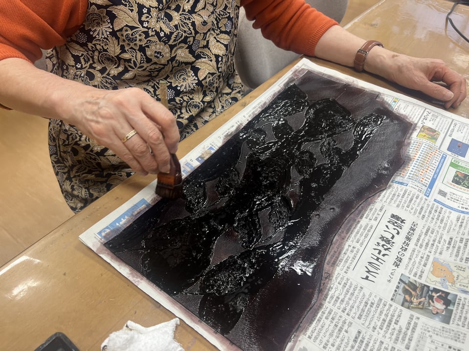 ろうけつ染　レザークラフト教室　革工芸教室