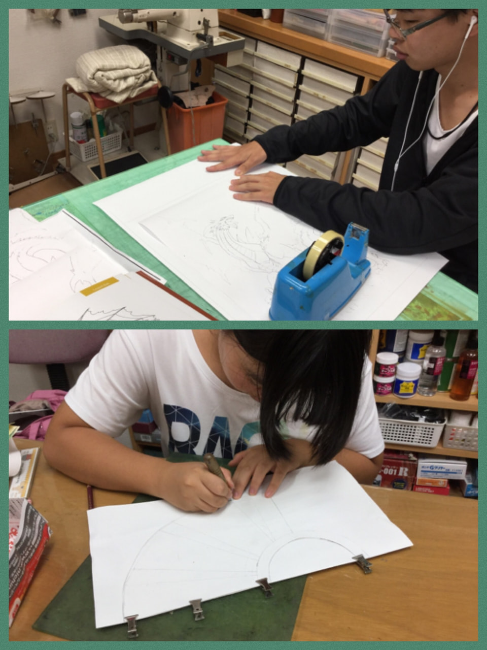 夏休み恒例、子供たちのレザークラフト教室