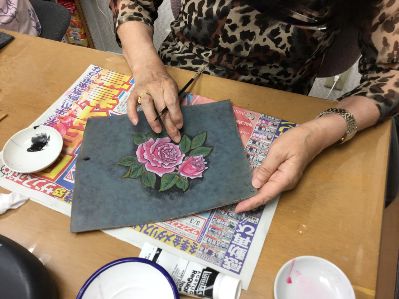 レザークラフト 教室　水曜クラス５月１回目