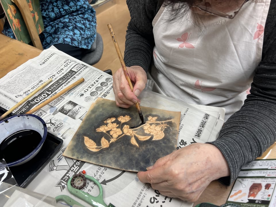 フィギュアカービング　レザークラフト教室　革工芸教室