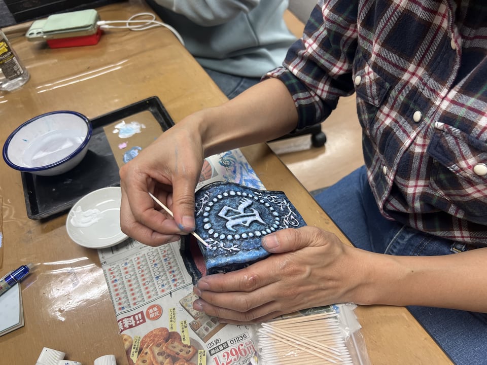 革立体造形　レザークラフト教室　革工芸教室