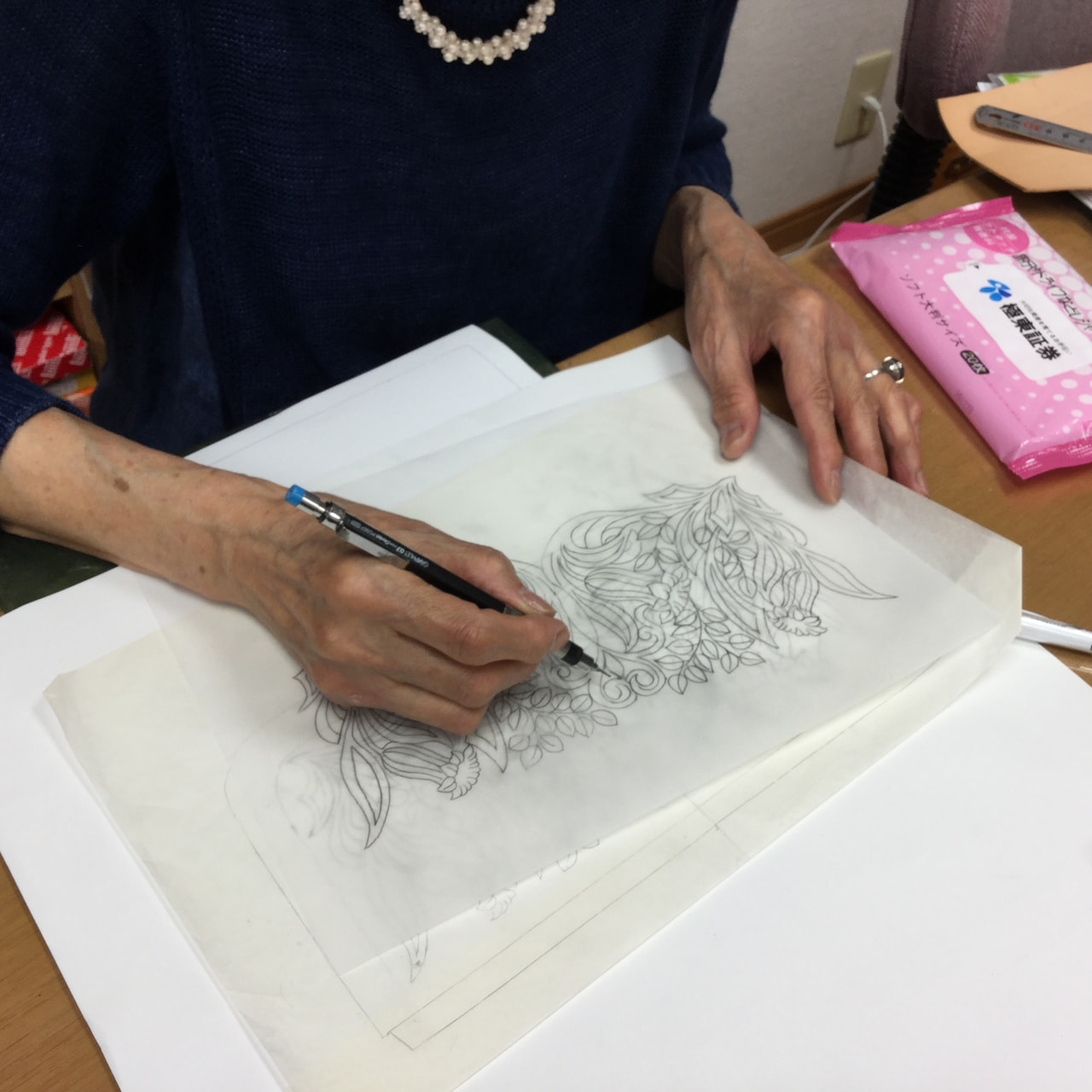 レザークラフト 教室　月曜クラス５月１回目