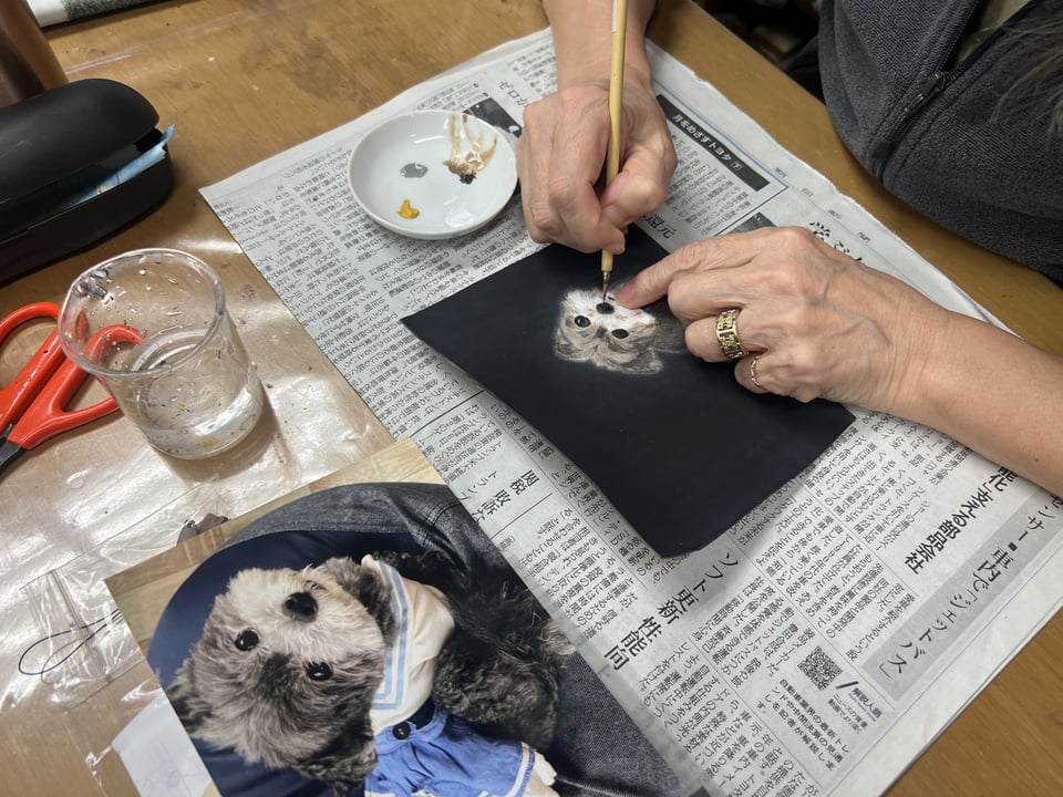 フィギュアカービング　レザークラフト教室　革工芸教室