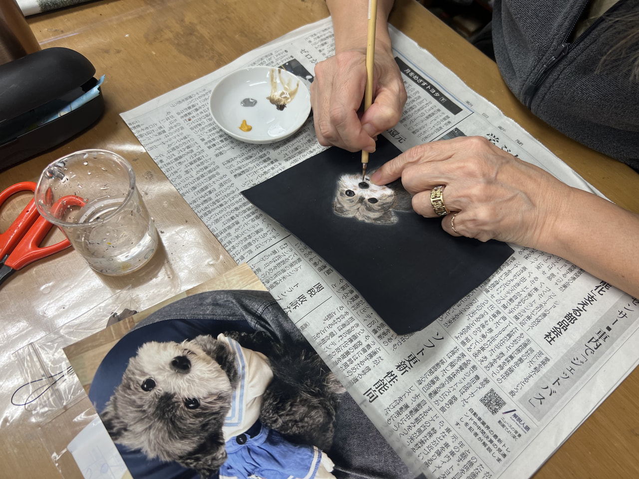 レザークラフト教室　木曜クラス　12月２回目