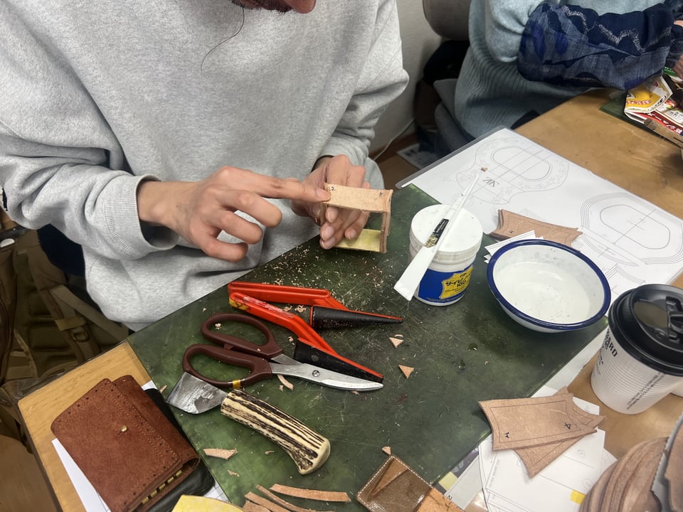 革立体造形　レザークラフト教室　革工芸教室
