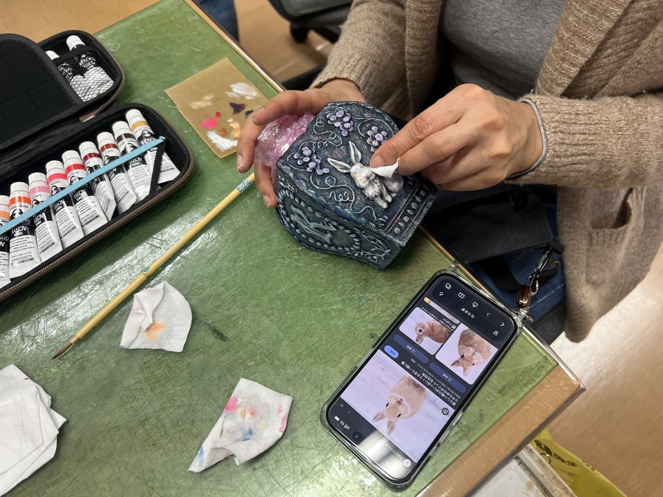 革立体造形　レザークラフト教室　革工芸教室