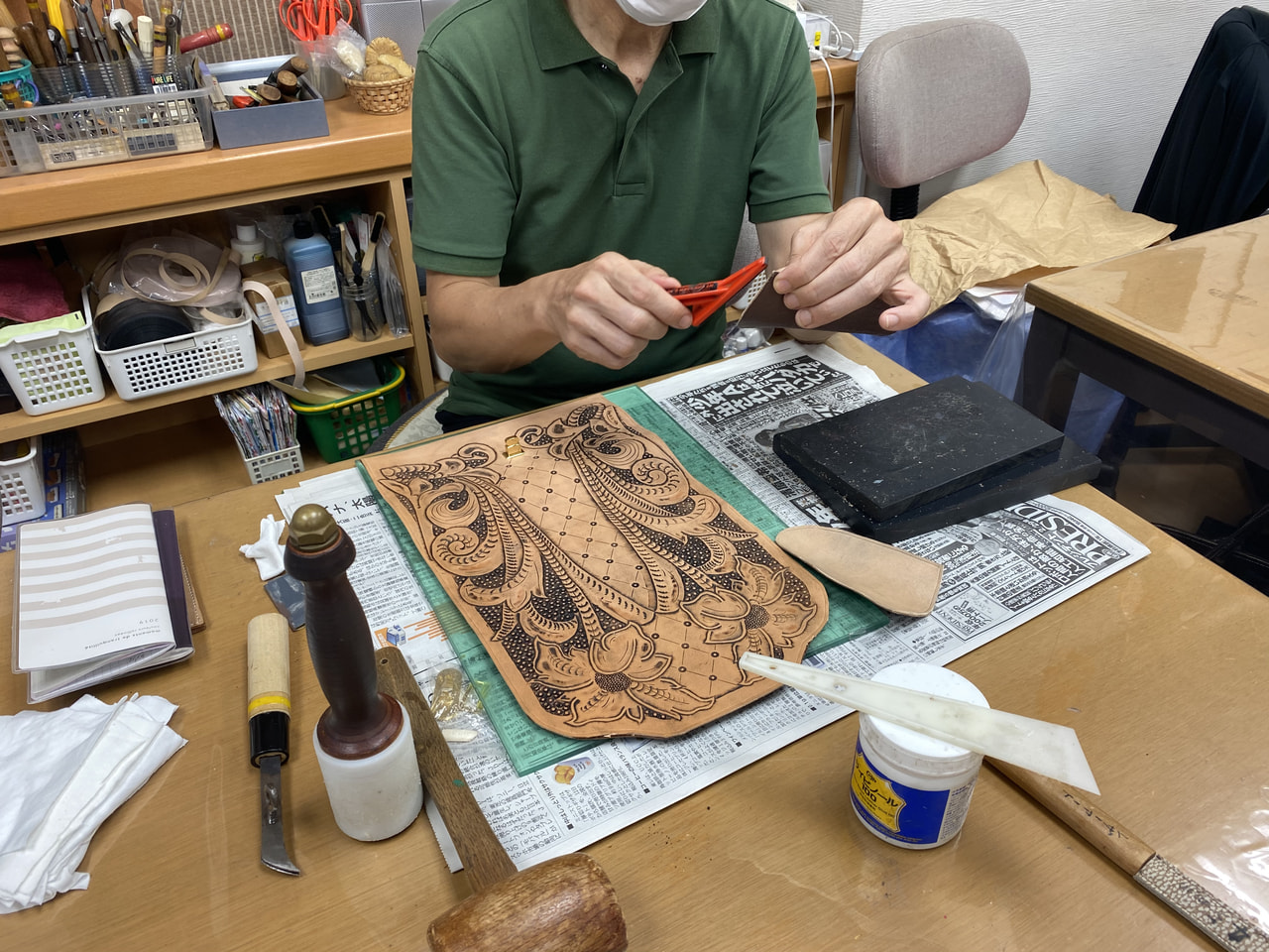 レザークラフト教室　第2日曜教室