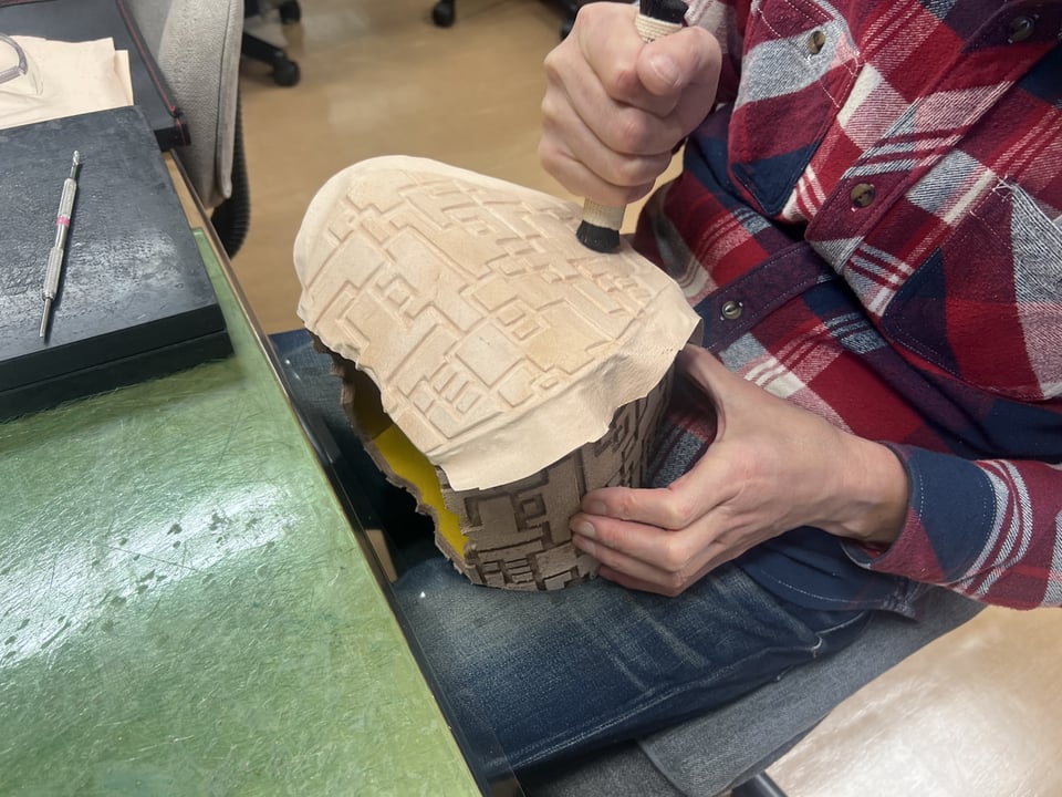 革立体造形　レザークラフト教室　革工芸教室