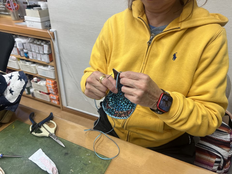 キーケース　レザークラフト教室　革工芸教室