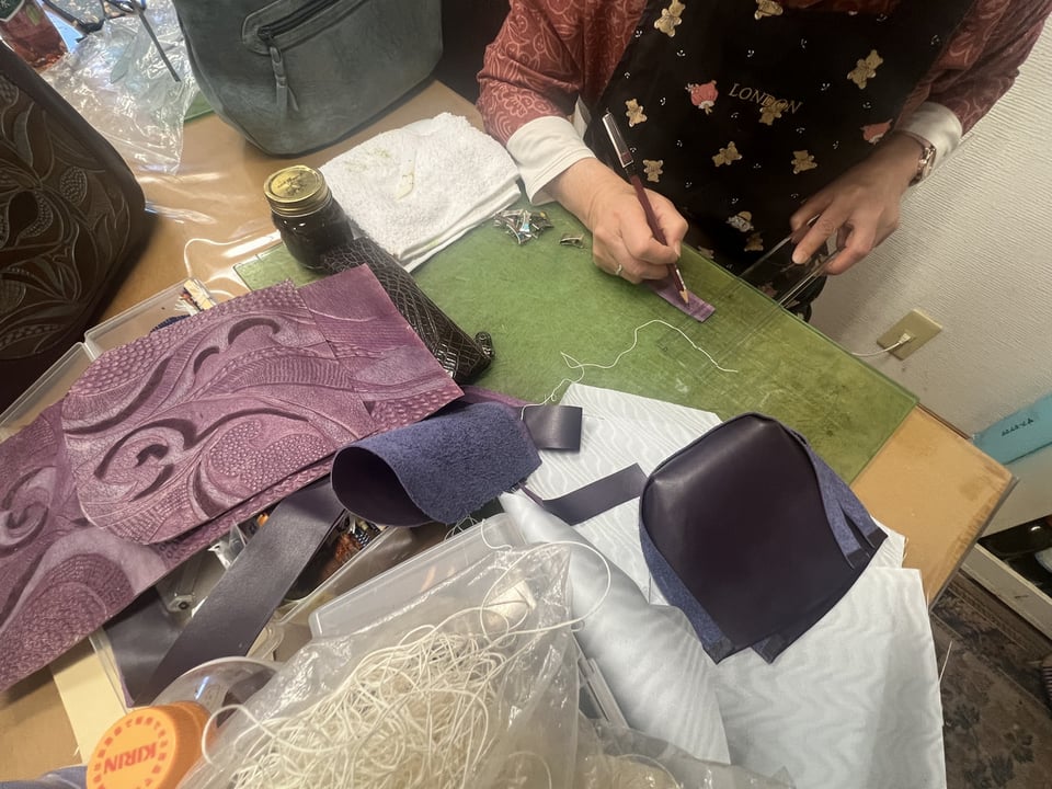 モデリング　レザークラフト教室　革工芸教室