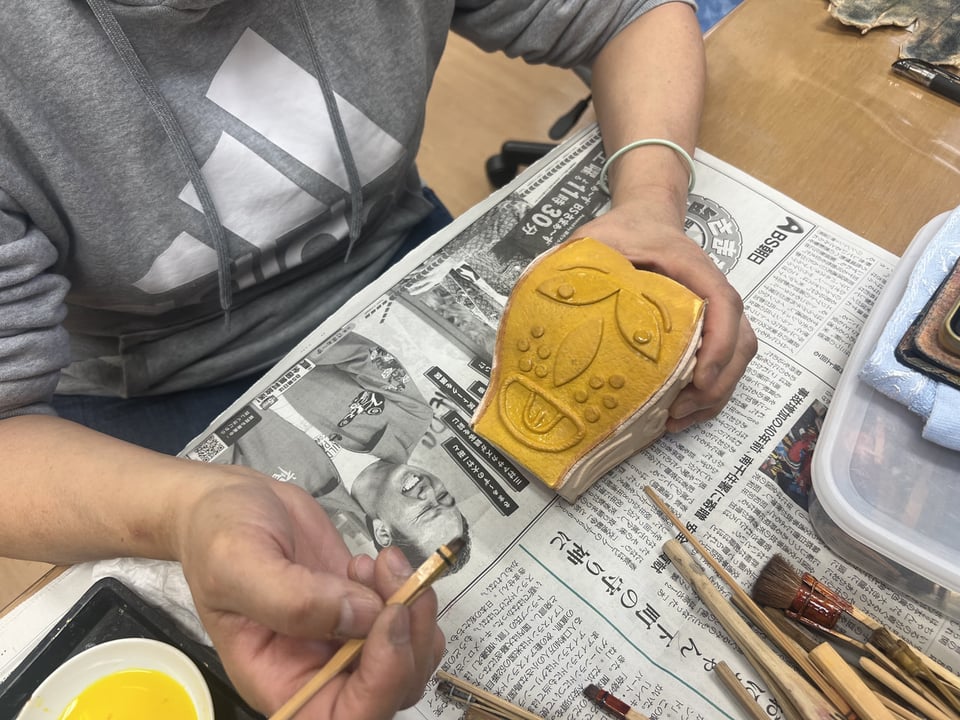 立体像系『壺』　レザークラフト教室　革工芸教室