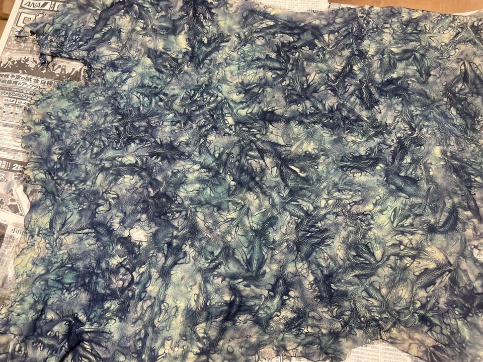 箱叢雲絞り　レザークラフト教室　革工芸教室