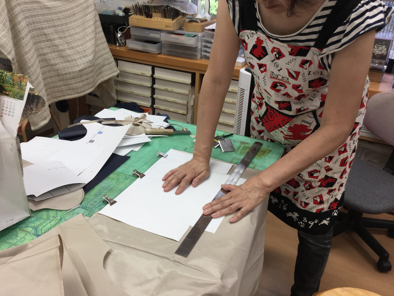 レザークラフト 教室 日曜クラス7月1回目