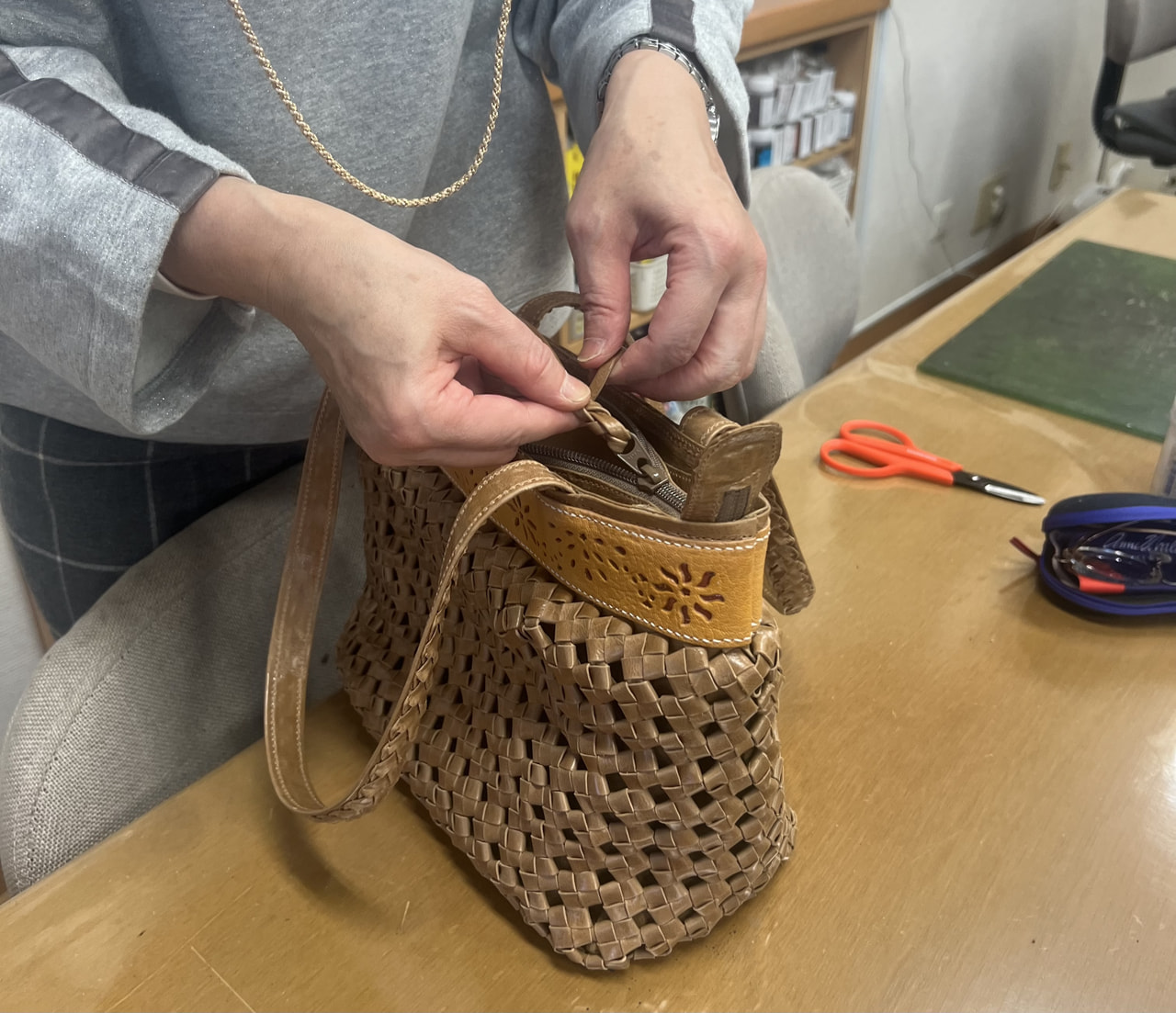 レザークラフト教室　水曜クラス　3月１回目