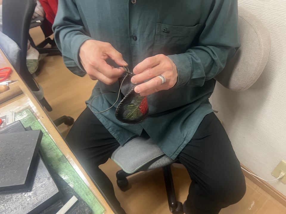 コインボックス　レザークラフト教室　革工芸教室