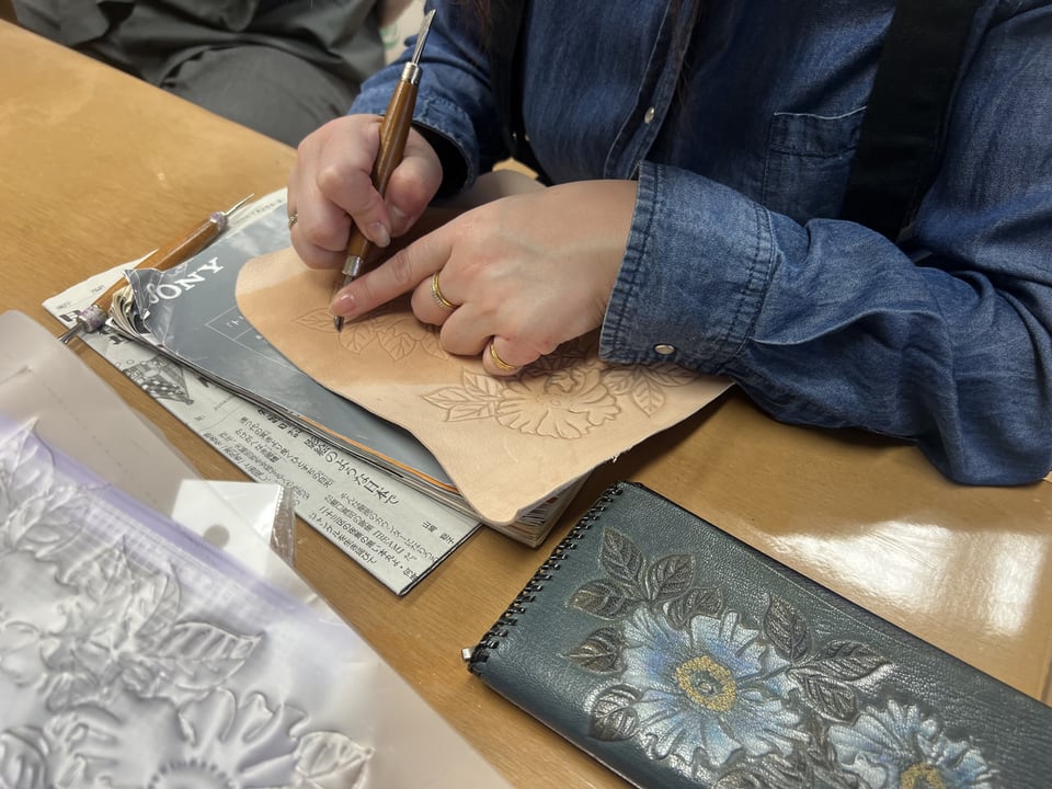 モデリング　レザークラフト教室　革工芸教室