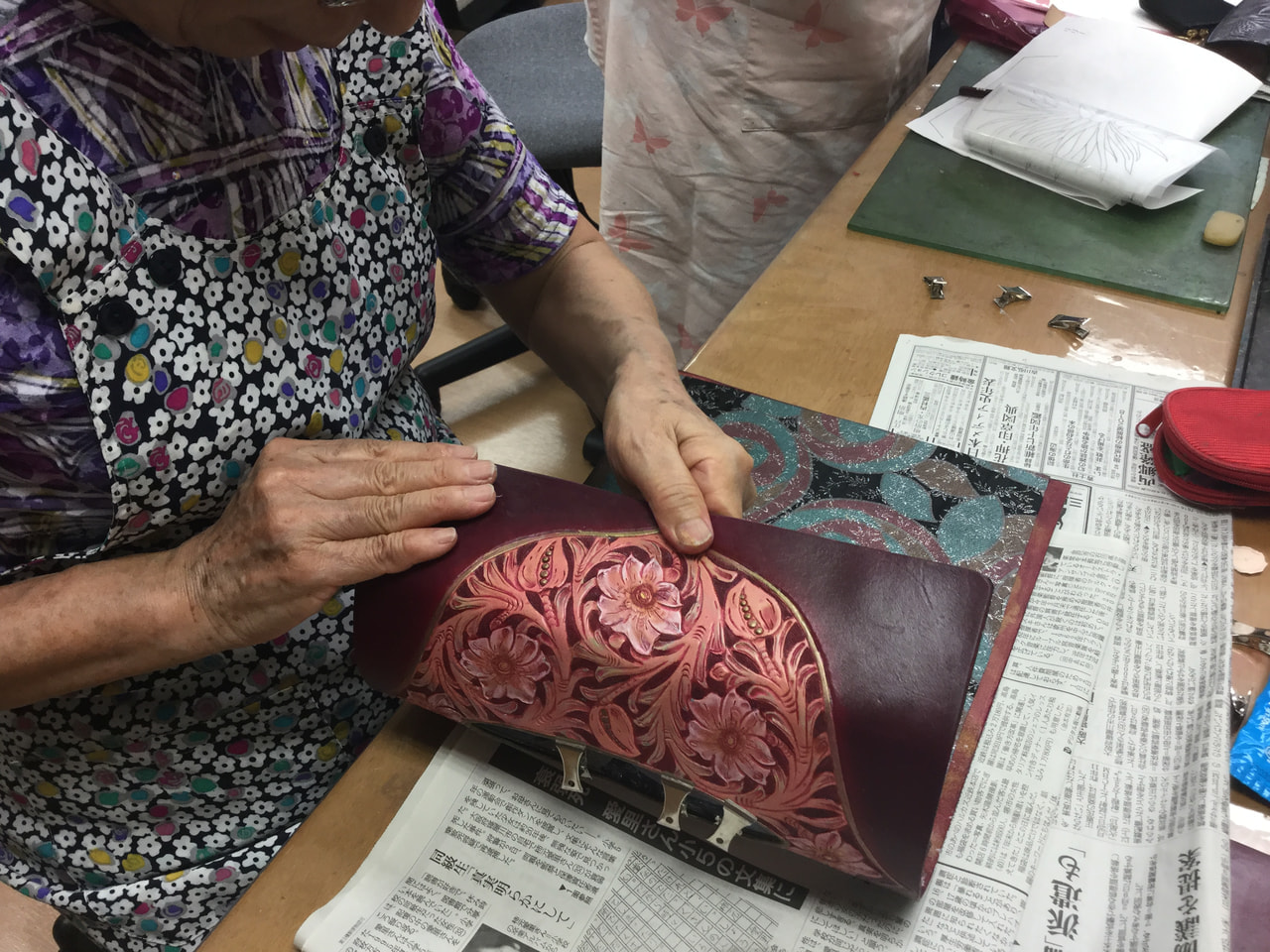 レザークラフト教室　水曜クラス９月第１回